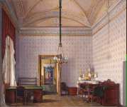 Hau Edward Petrovich Interiors of the Winter Palace. The Class Room in the Second Reserve Apartment - Hermitage
